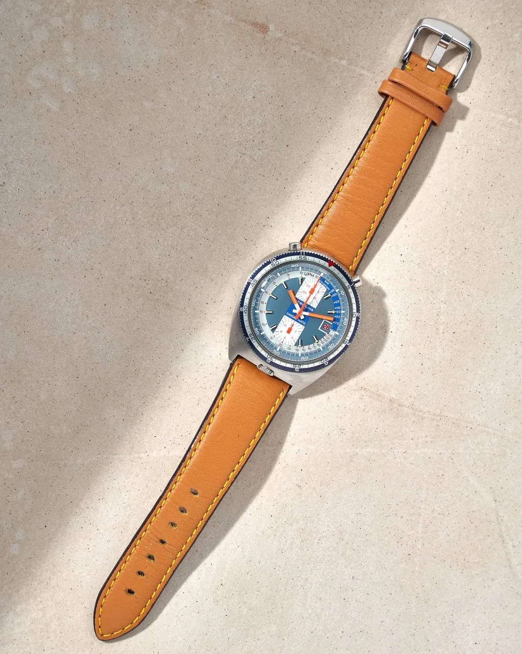 Breitling Chrono-Matic Bullhead Pupitre Blue Dial – 5