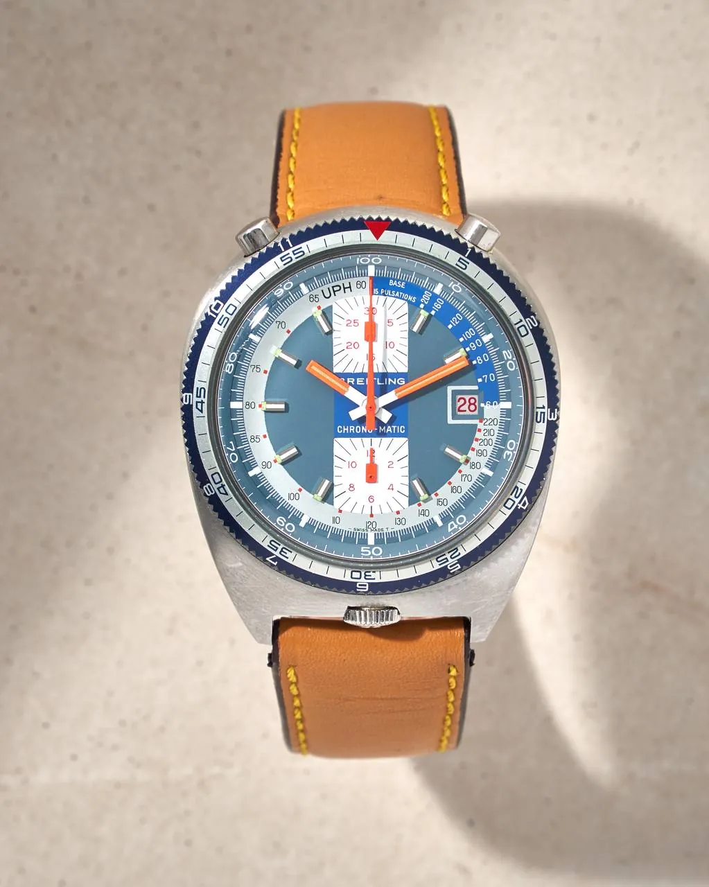 Breitling Chrono-Matic Bullhead Pupitre Blue Dial – 12
