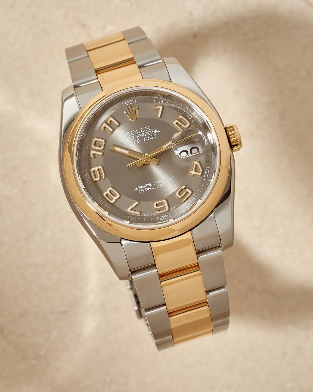 Rolex Datejust 36 mm Steel&Gold Grey Concentric Dial 116203 – 6