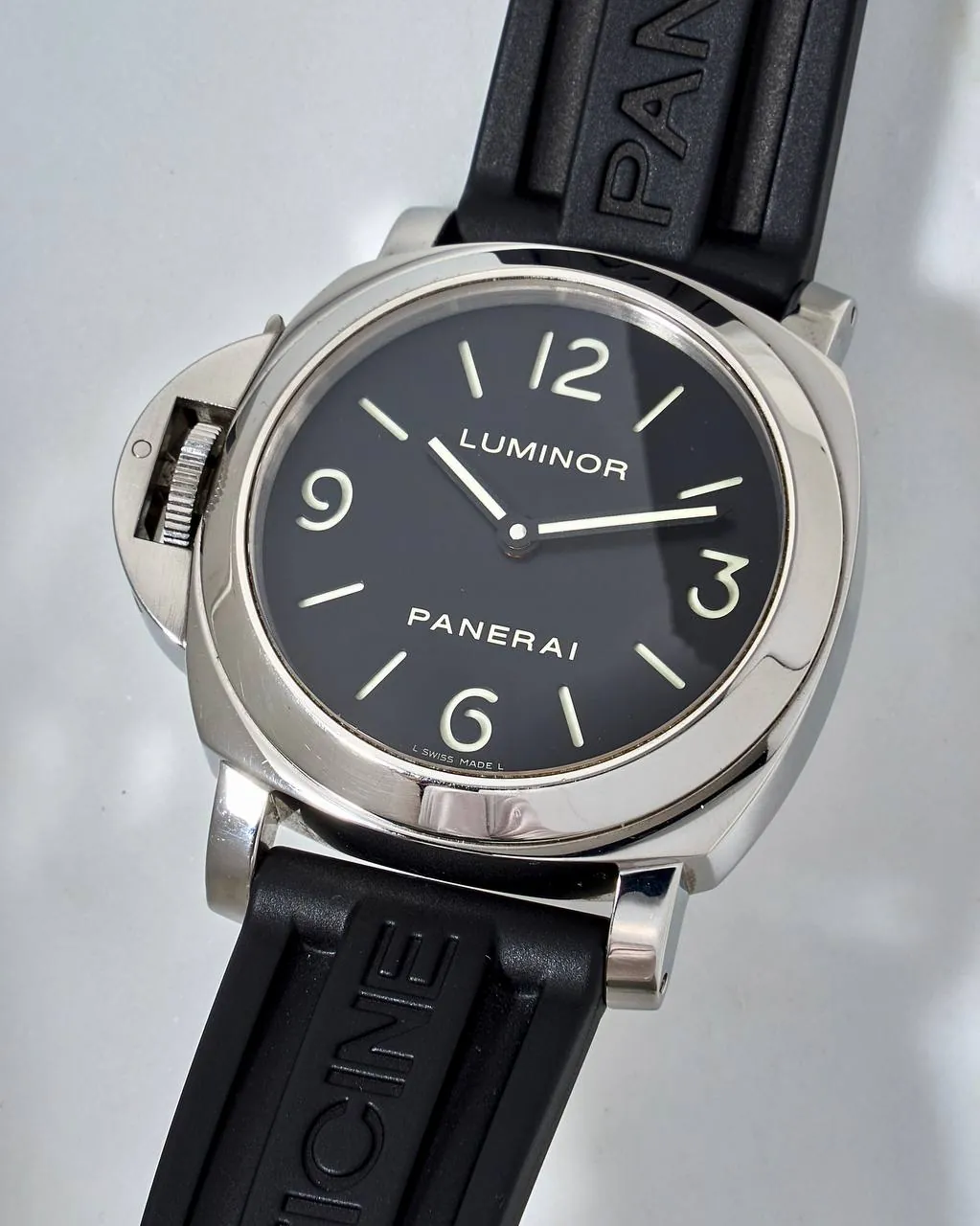 Panerai Luminor Base Black Dial 44mm Manual Wind PAM219 – 4