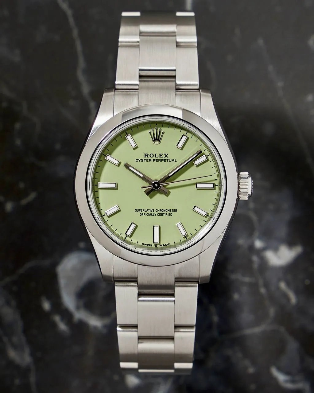 Rolex Oyster Perpetual 31mm 277200 Pistachio Dial NEW – 12