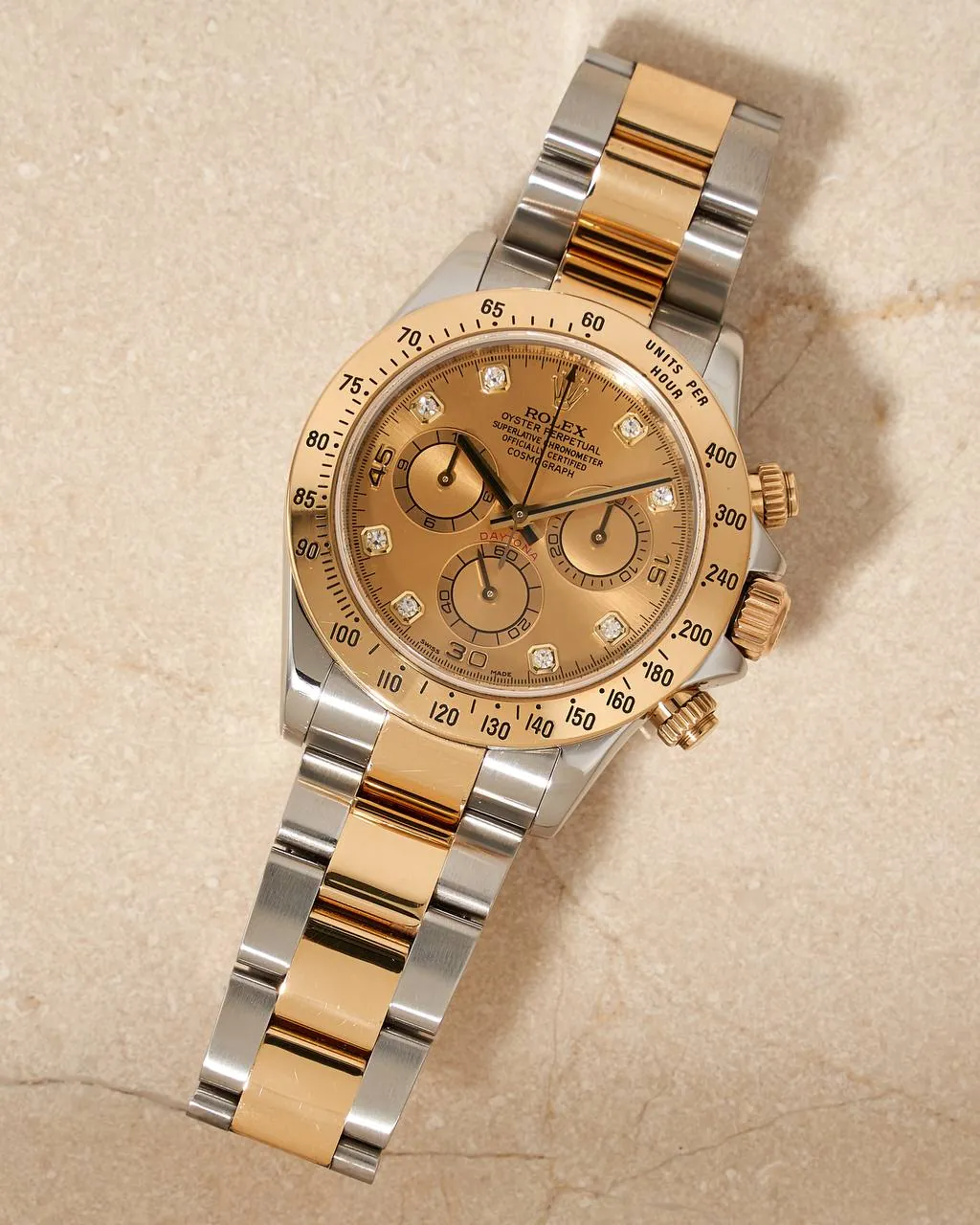 Rolex Cosmograph Daytona 40mm Champagne Diamond Dial 116523 M Series – 8
