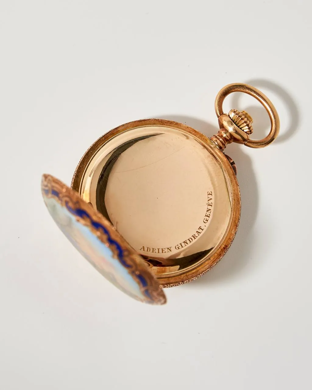 Adrien Gindrat Gold and Enamel Pocket Watch – 8