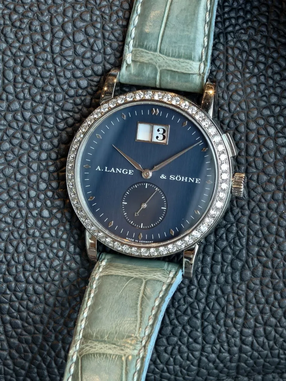 A. Lange & Sohne Saxonia Diamond-Set Bezel White Gold – 9