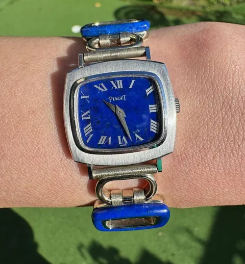 Piaget Vintage White Gold Lapis Lazuli Dial 9562