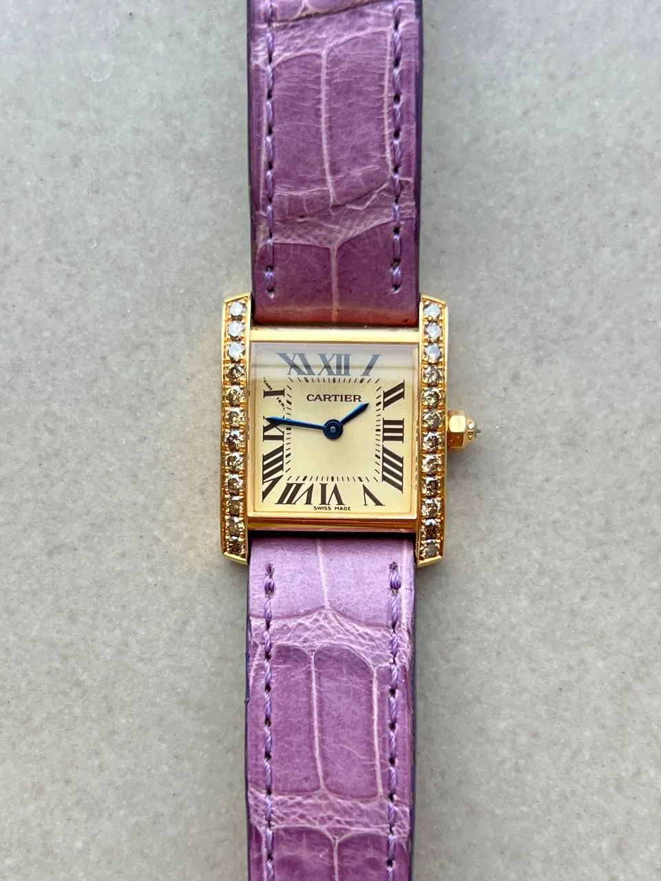 Cartier Tank Française Lady Diamonds 2385
