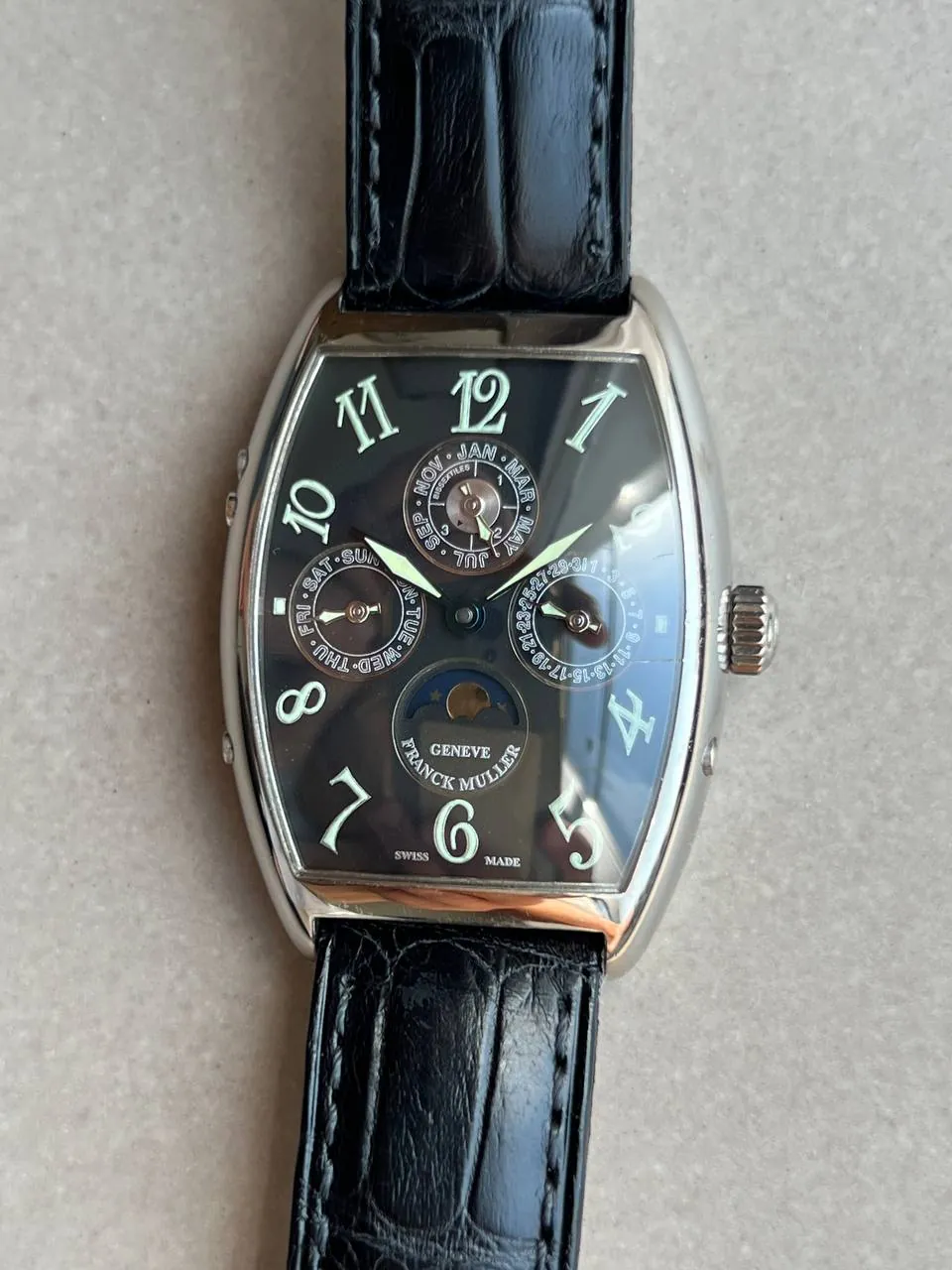 Franck Muller Casablanca Quantième Perpétuel White Gold Black Dial – 8