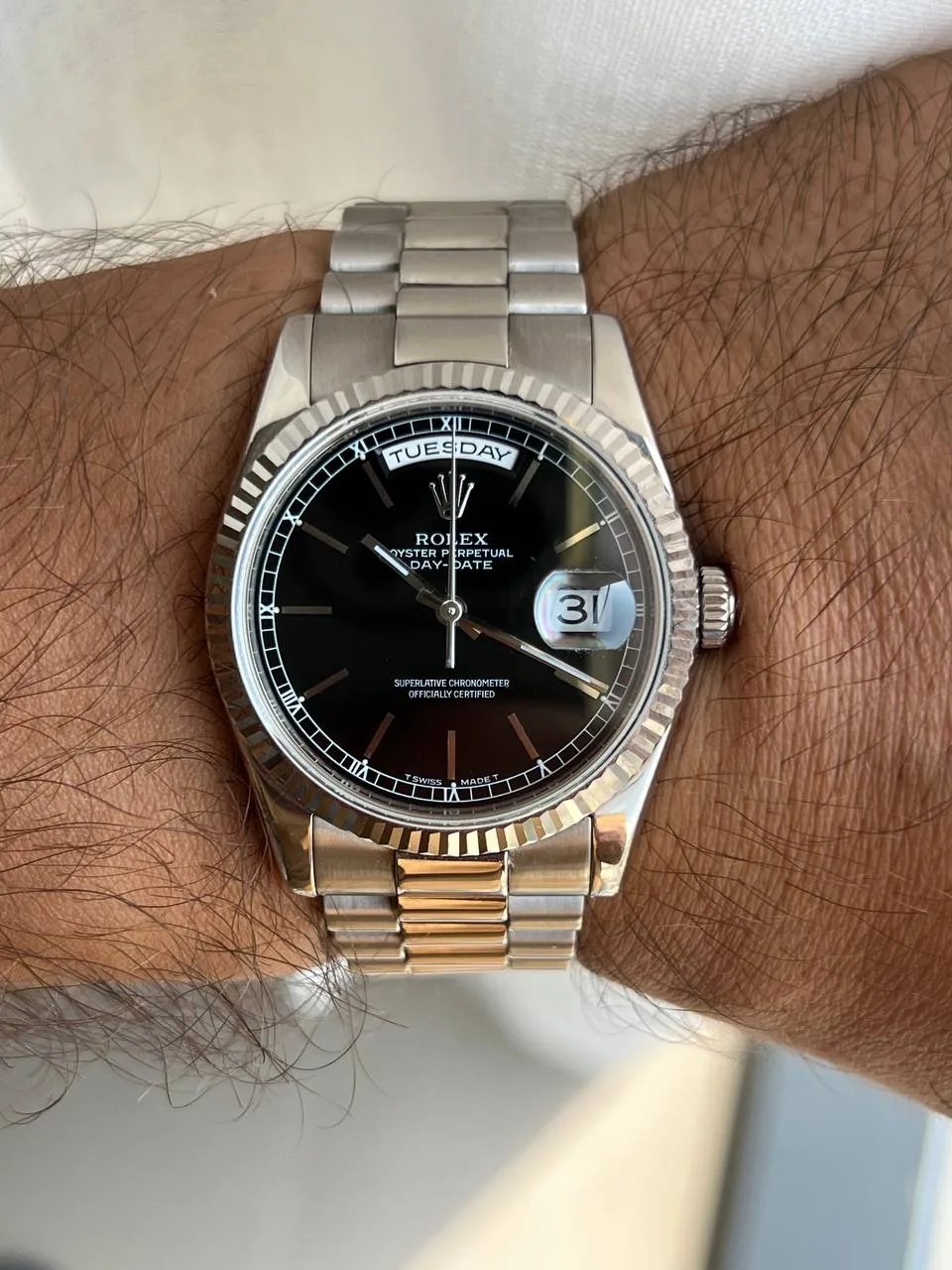 Rolex Oyster Perpetual Day-Date 36mm White Gold 118239 V Series – 3