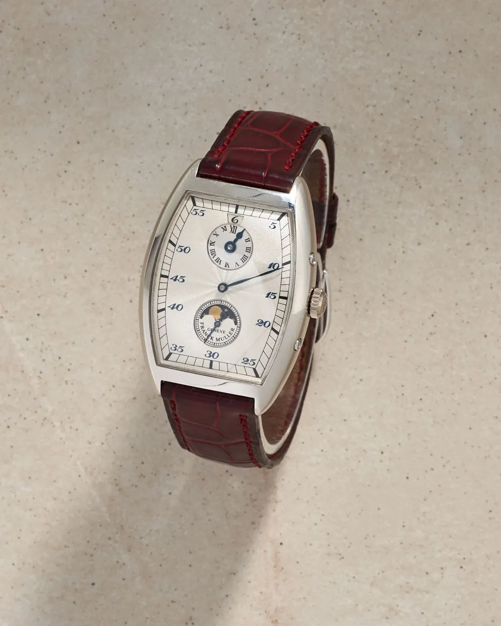 Franck Muller Curvex Retrorgade Dual Time Jumping Hour Moonphase Platinum – 9