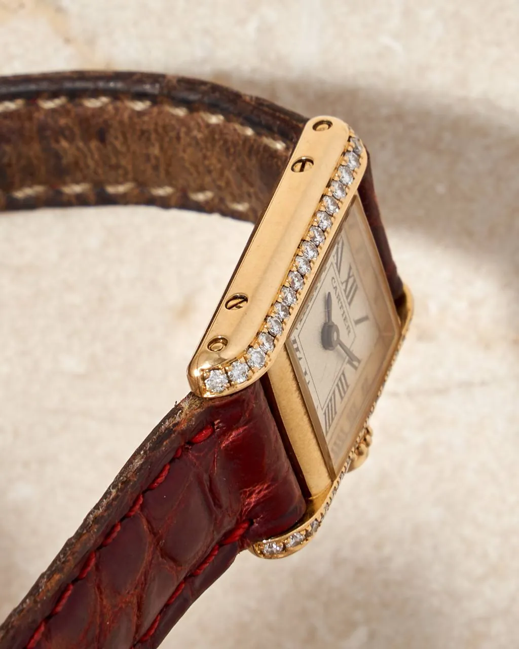 Cartier Mini Tank Gold & Diamonds 1360 – 5