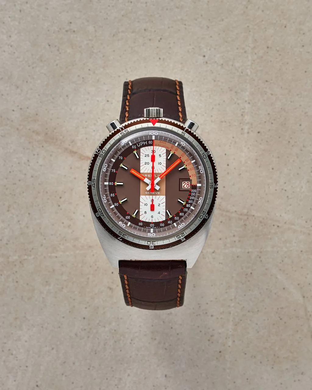 Breitling Chrono-Matic Bullhead Pupitre Chronograph Brown – 3