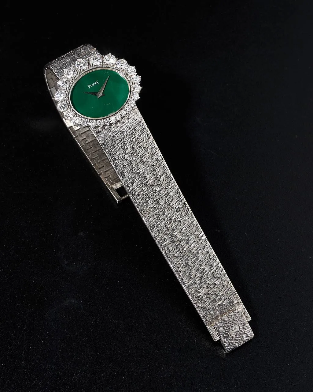 Piaget Jadeite Dial and Diamonds Bezel White Gold 9388 – 4