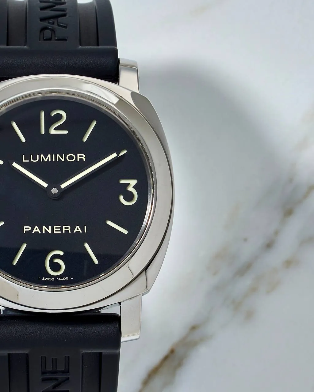 Panerai Luminor Base Black Dial 44mm Manual Wind PAM219 – 2