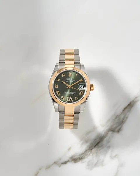 Rolex Datejust Olive Romain Dial 31mm 178243