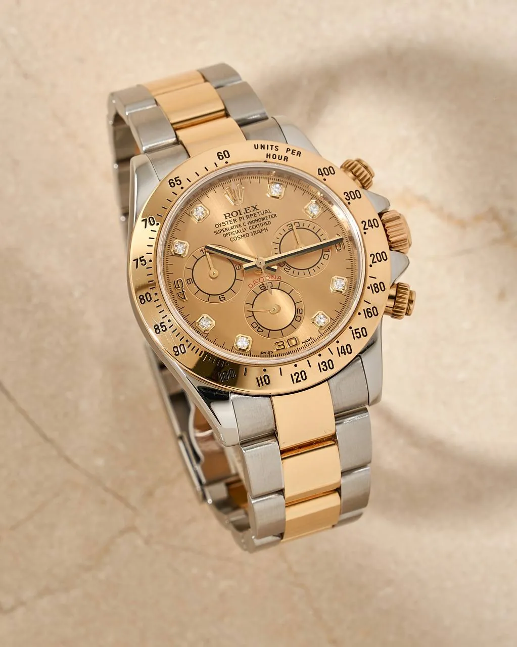 Rolex Cosmograph Daytona 40mm Champagne Diamond Dial 116523 M Series – 4