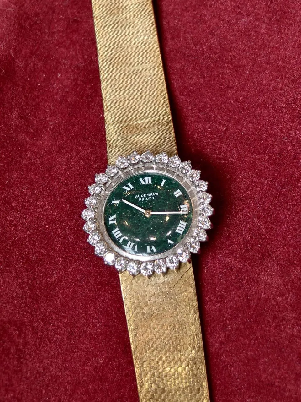 Audemars Piguet Vintage Bloodstone Dial Yellow Gold