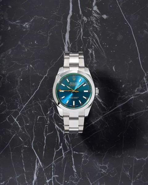 Rolex Milgauss Green Sapphire Blue Dial 116400GV