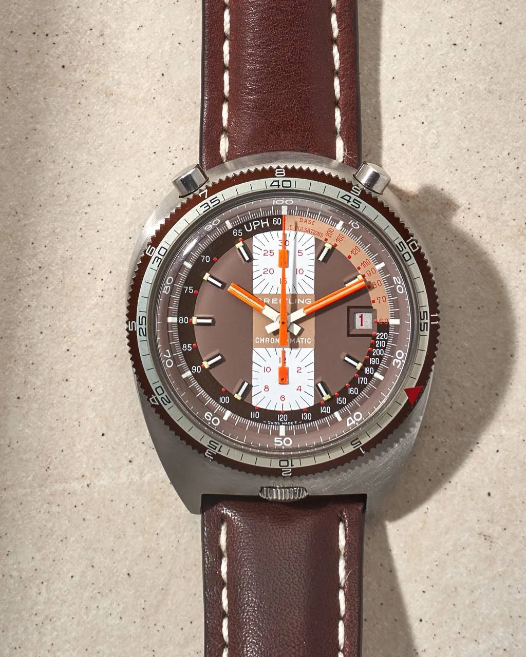 Breitling Chrono-Matic Bullhead Pupitre Brown Dial – 2