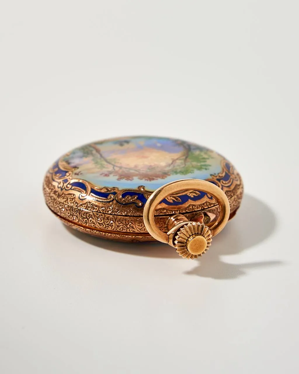 Adrien Gindrat Gold and Enamel Pocket Watch – 7