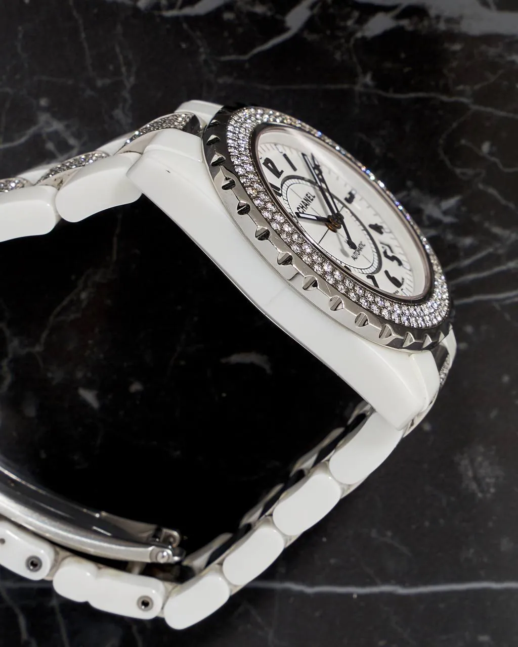 Chanel J12 White Ceramic & Factory Diamonds 38mm – 6