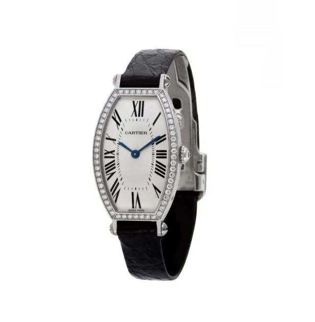 Cartier Tonneau Factory White Gold & Diamonds 2711