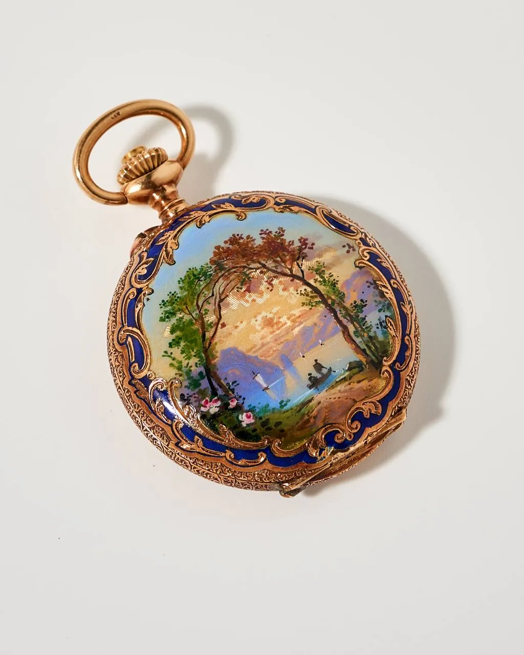 Adrien Gindrat Gold and Enamel Pocket Watch – 2