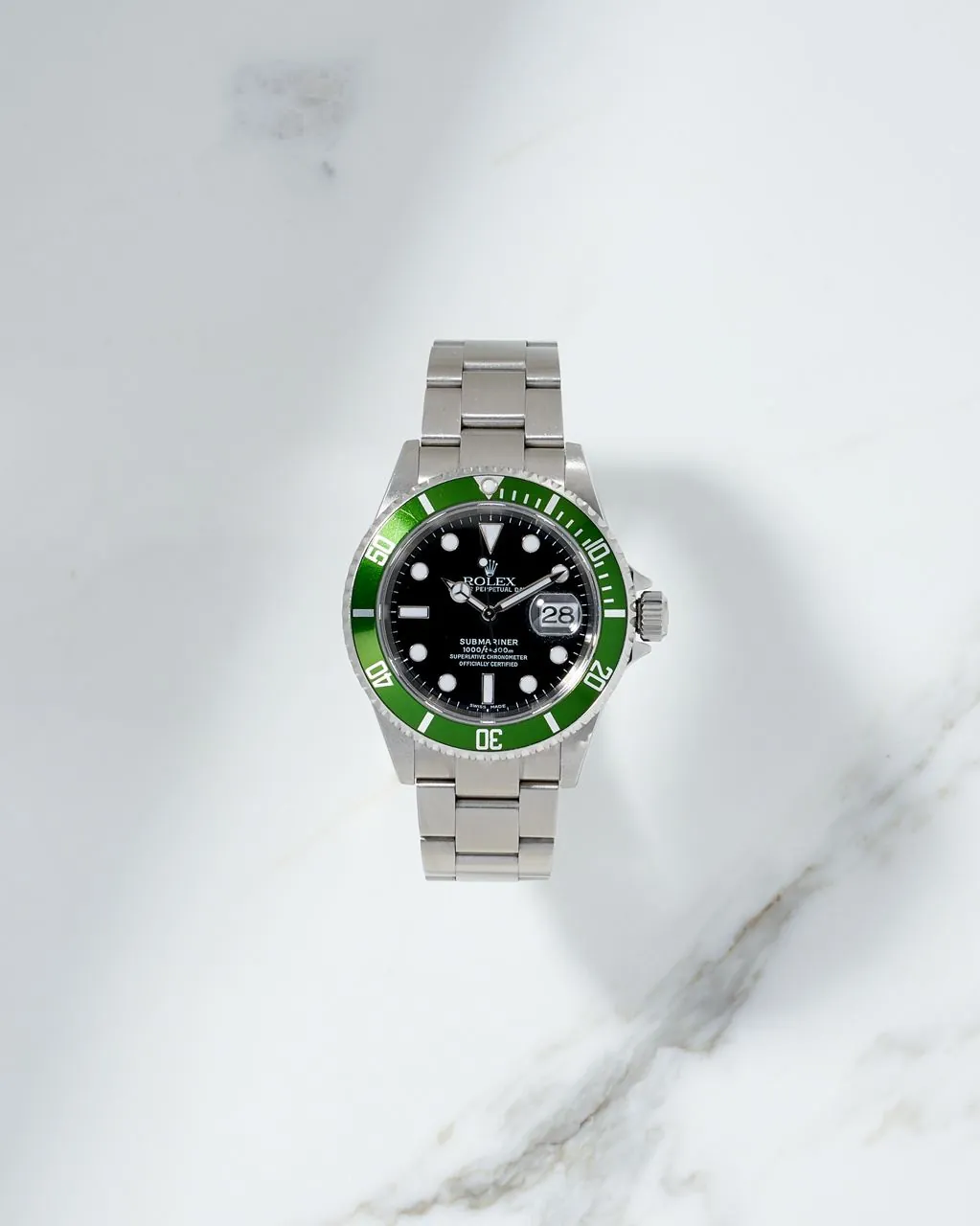 Rolex Submariner Kermit Date 40mm F series 16610LV MK 3