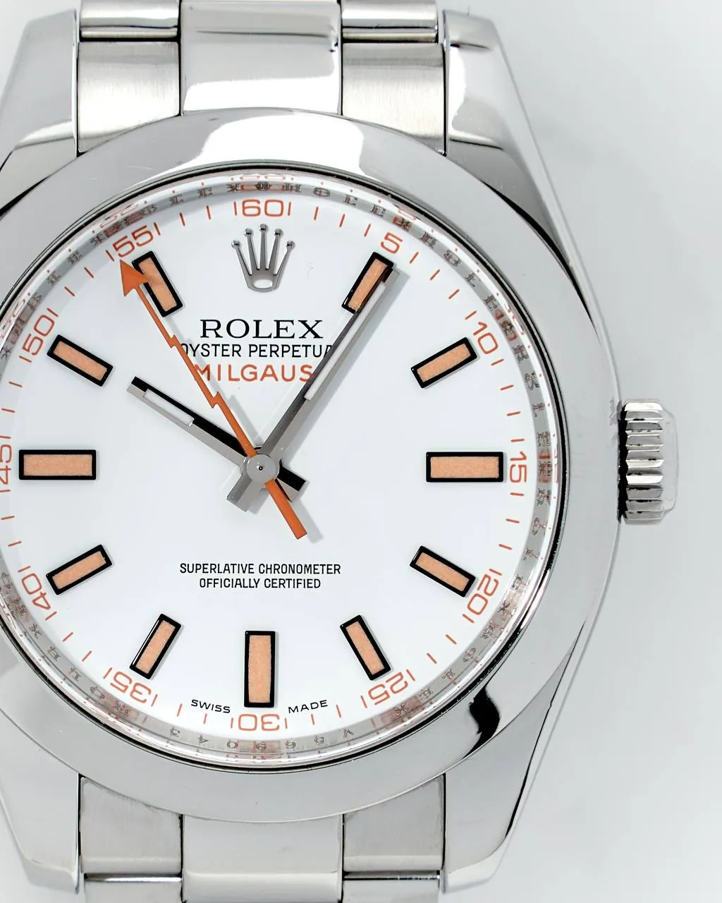 Rolex Milgauss White Dial 40mm 116400 – 3