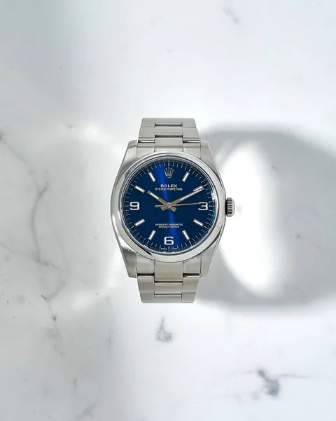 Rolex Oyster Perpetual 36 mm Blue Dial 116000