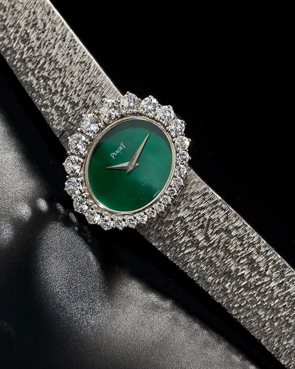 Piaget Jadeite Dial and Diamonds Bezel White Gold 9388 – 5