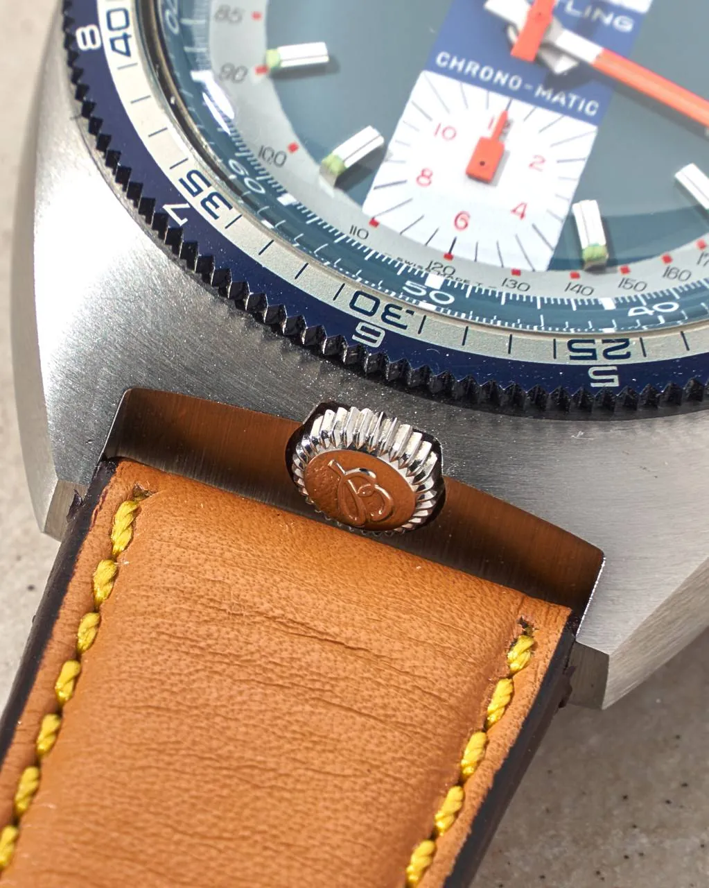 Breitling Chrono-Matic Bullhead Pupitre Blue Dial – 4