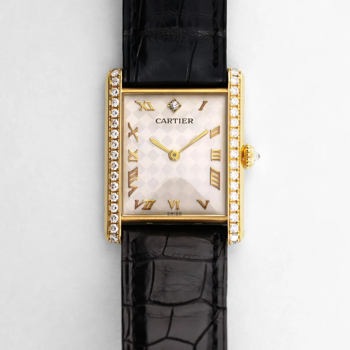 Cartier Tank Louis Mecanique Diamonds
