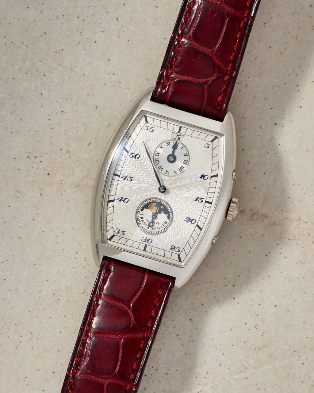 Franck Muller Curvex Retrorgade Dual Time Jumping Hour Moonphase Platinum – 7