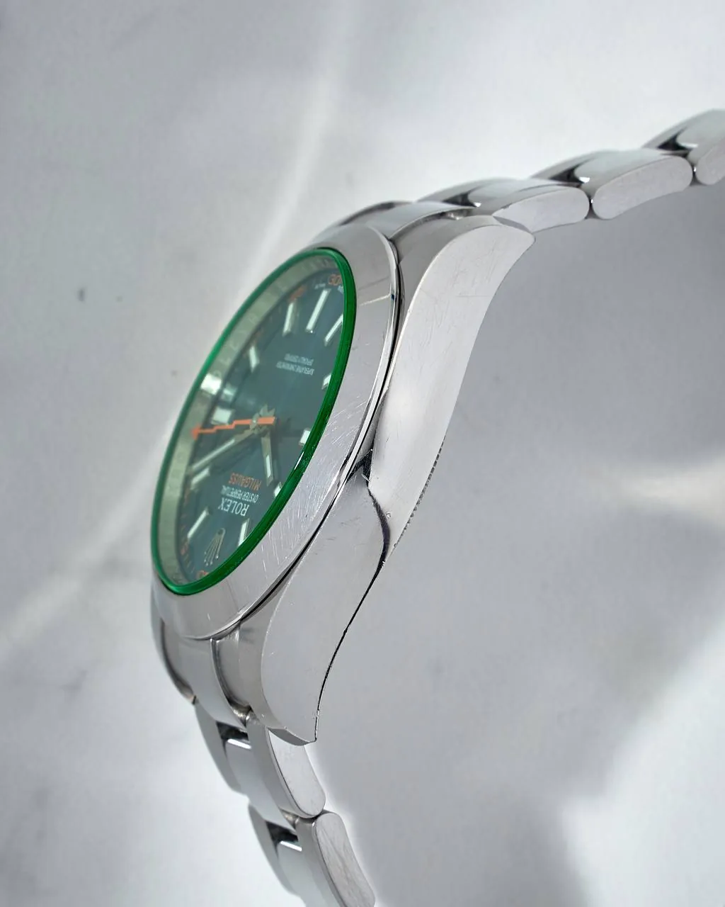 Rolex Milgauss Green Sapphire Blue Dial Random Series 116400GV – 10