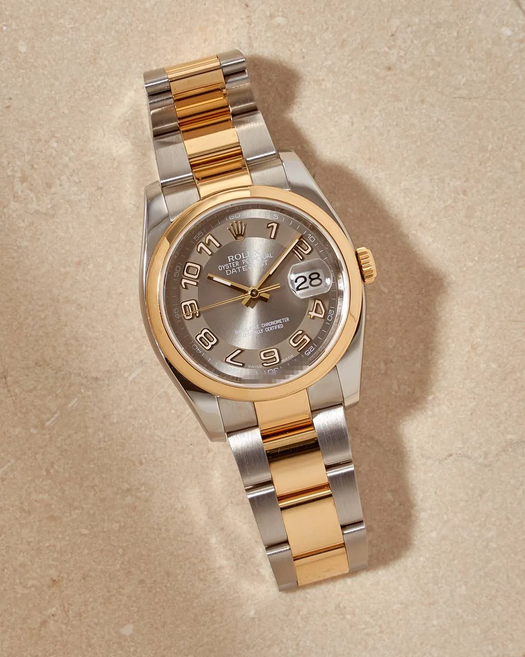 Rolex Datejust 36 mm Steel&Gold Grey Concentric Dial 116203 – 11