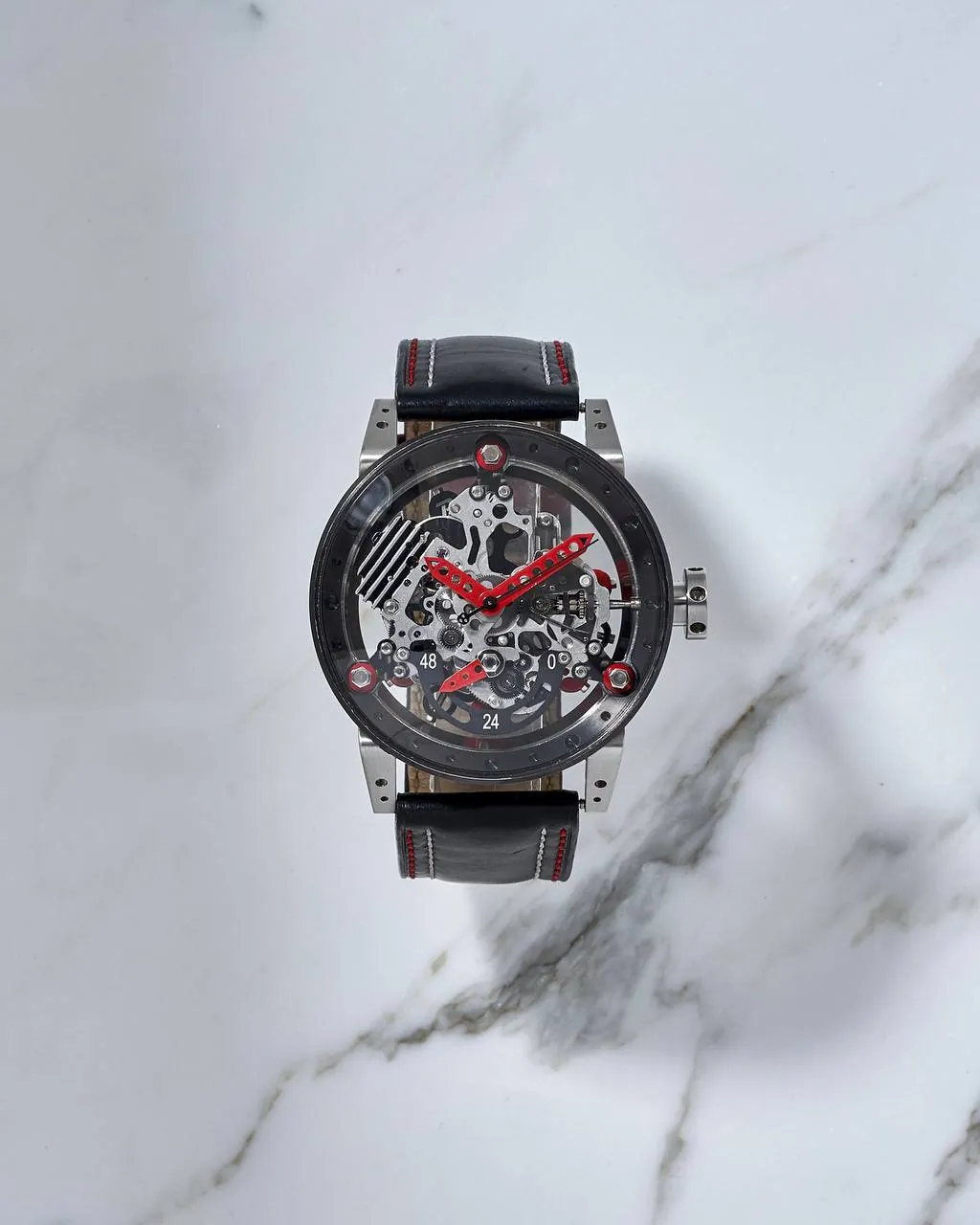 B.R.M R50 TN AR Red Skeleton Titanium