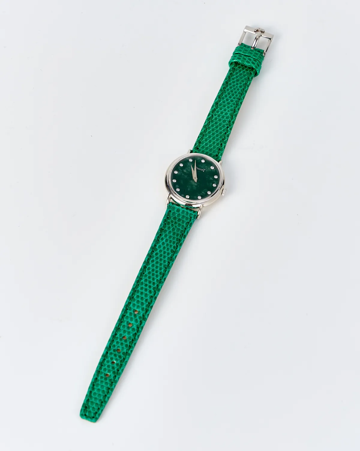 Piaget Gold Oval Lady Vintage Jade Dial 9822 – 9