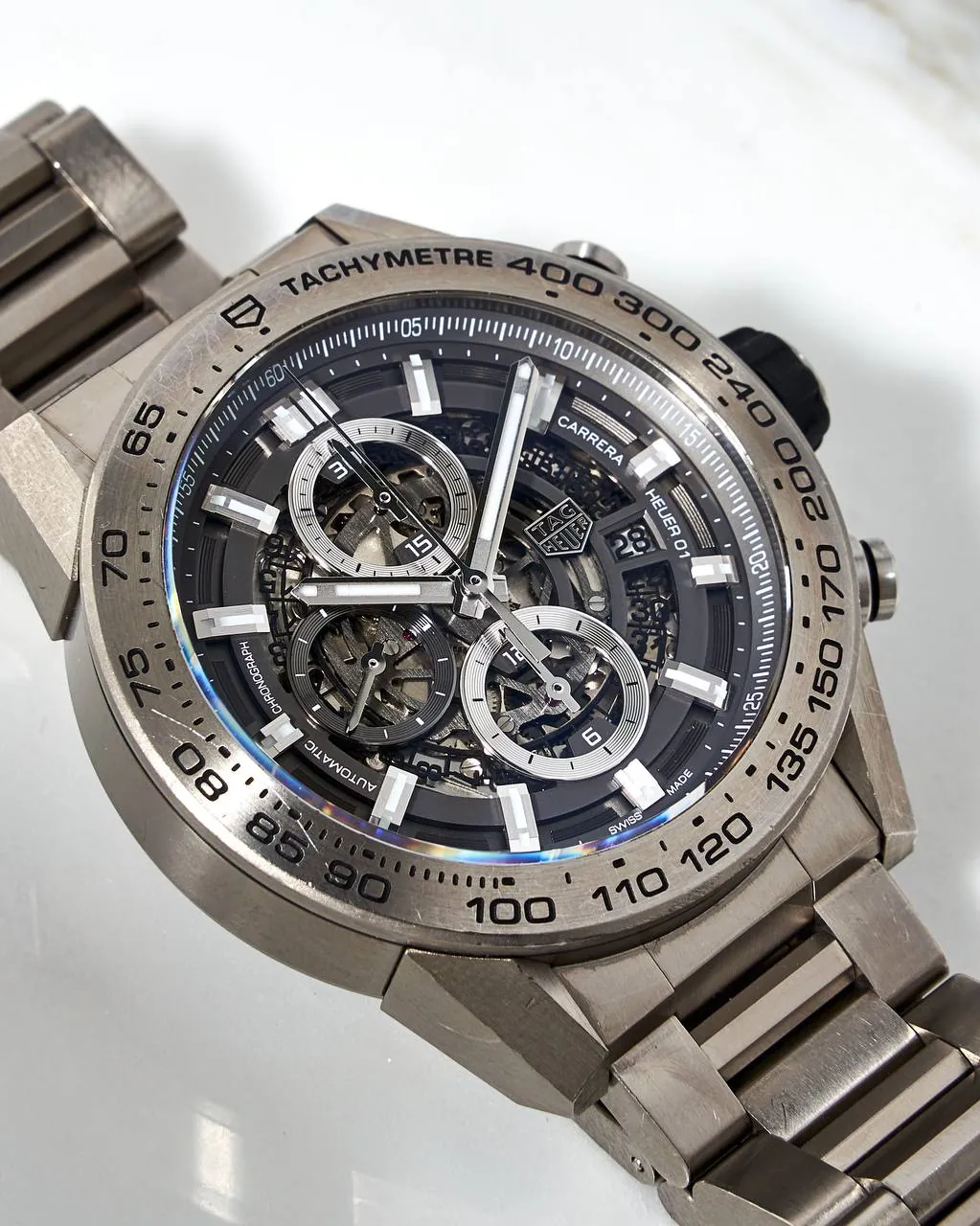 TAG Heuer Carrera Calibre Heuer 01 Grey Phantom Skeleton Titanium – 5