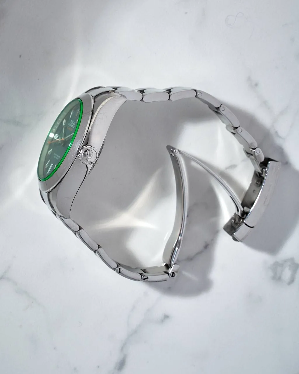 Rolex Milgauss Green Sapphire Blue Dial Random Series 116400GV – 9
