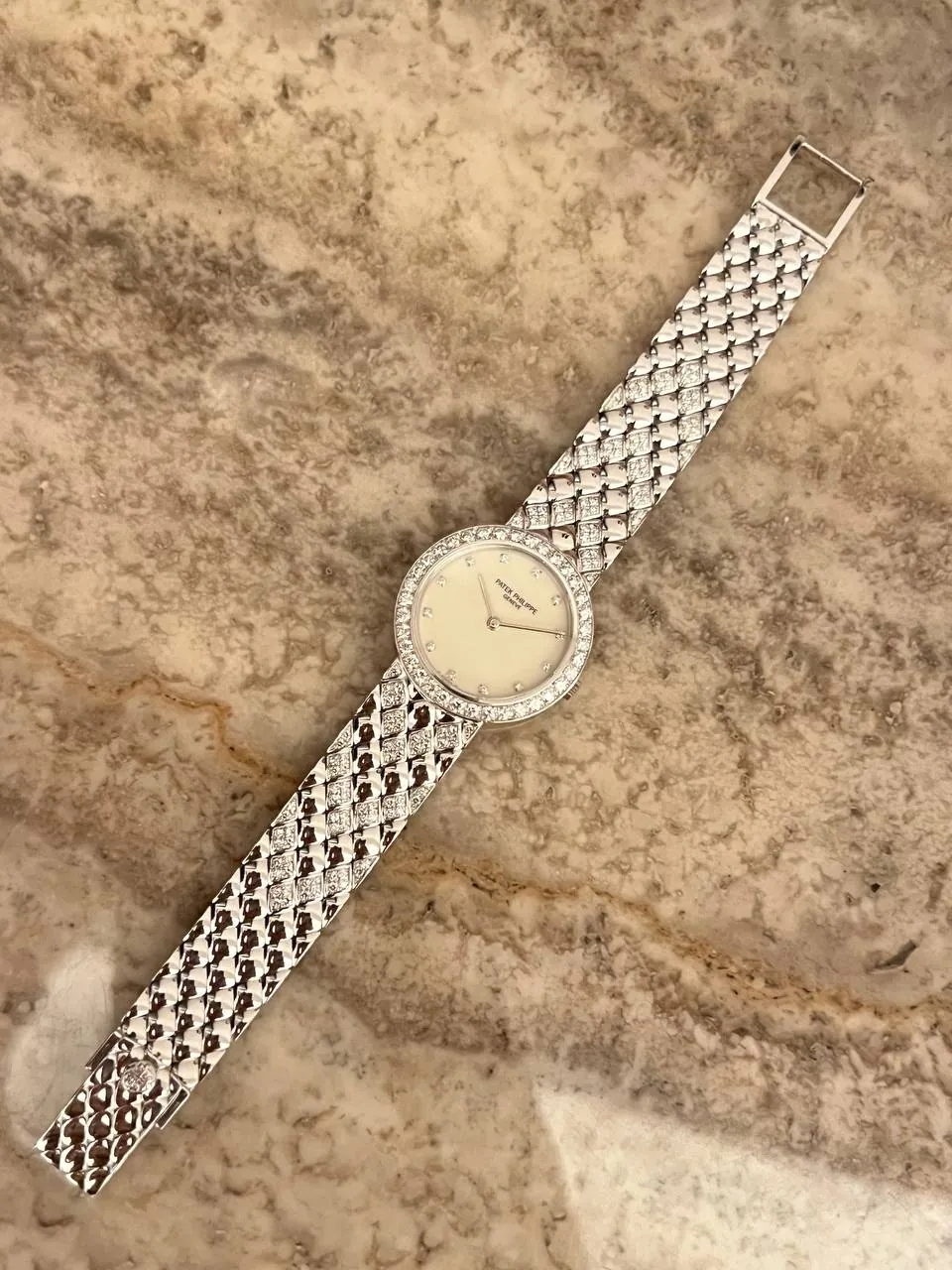 Patek Philippe Calatrava Lady White Gold Diamond Set 4820 – 2