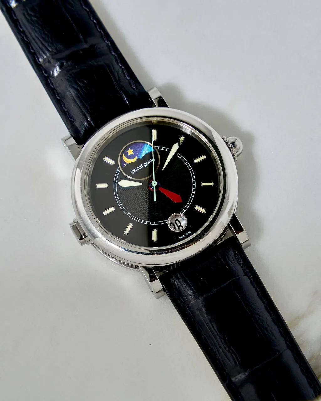 Gerald Genta Night & Day GMT Black Dial – 7