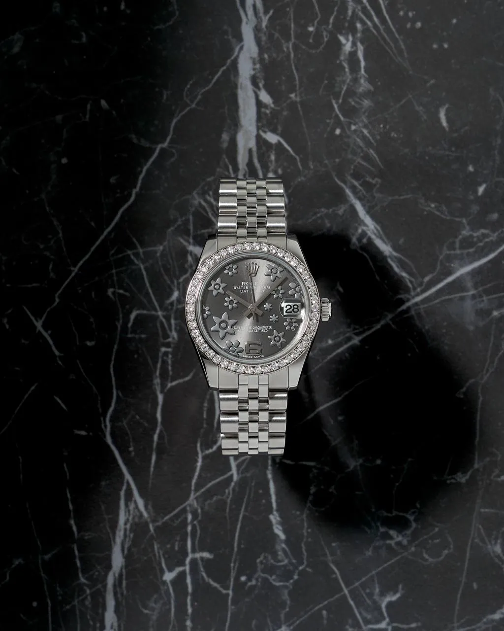 Rolex Datejust 31mm Floral Dial Diamond Bezel 178384