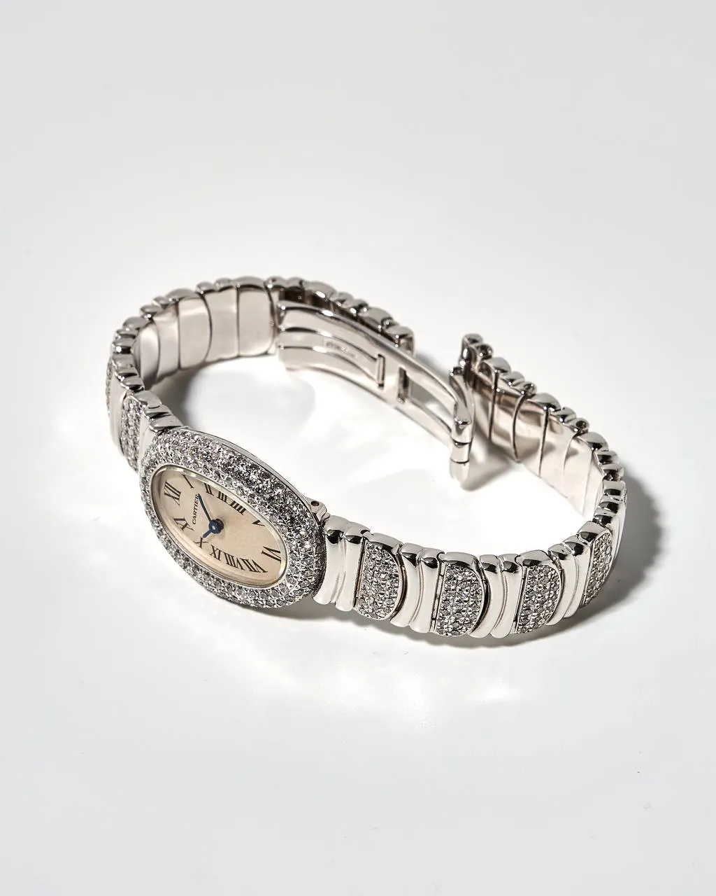 Cartier Baignoire 2369 White Gold Aftermarket Diamonds – 3