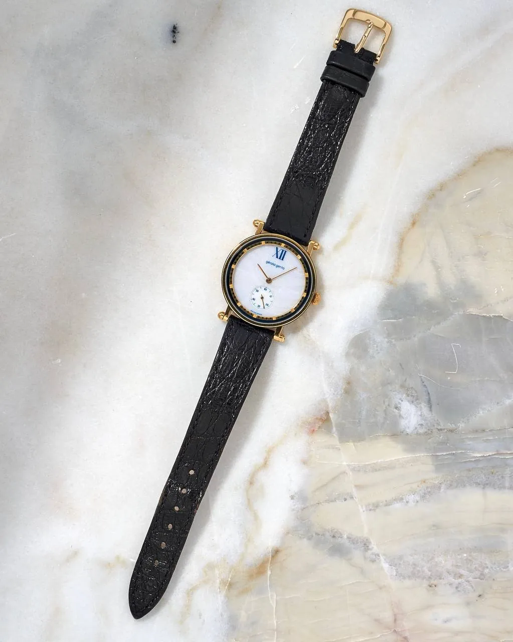Gérald Genta Gefica Yellow Gold White Onyx – 9