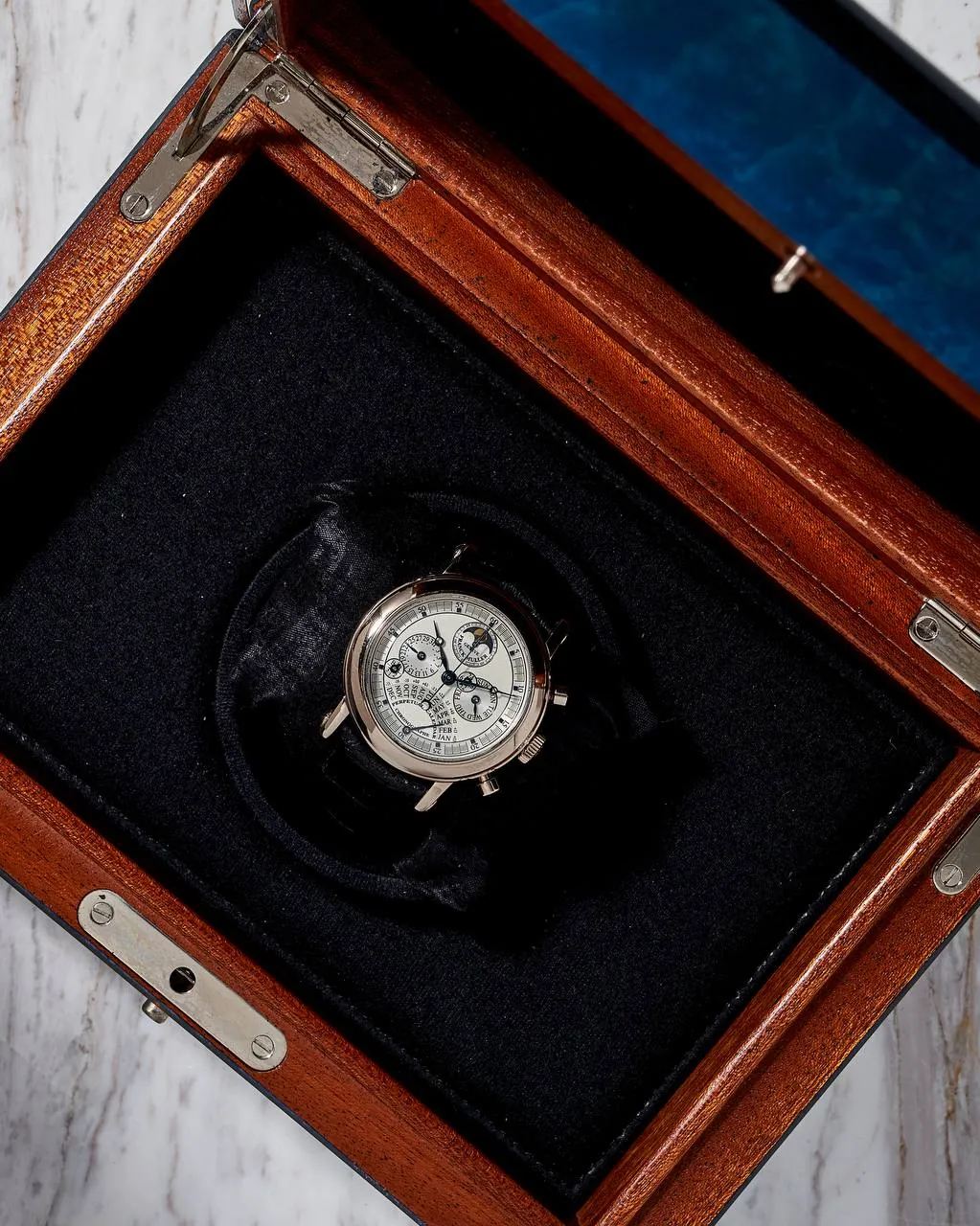 Franck Muller Perpetual Calendar Retrograde Moonphase Chronograph White Gold – 2