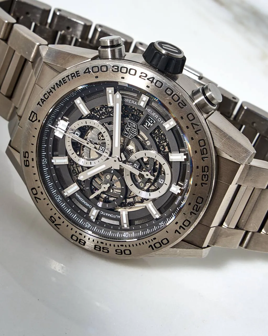 TAG Heuer Carrera Calibre Heuer 01 Grey Phantom Skeleton Titanium – 8