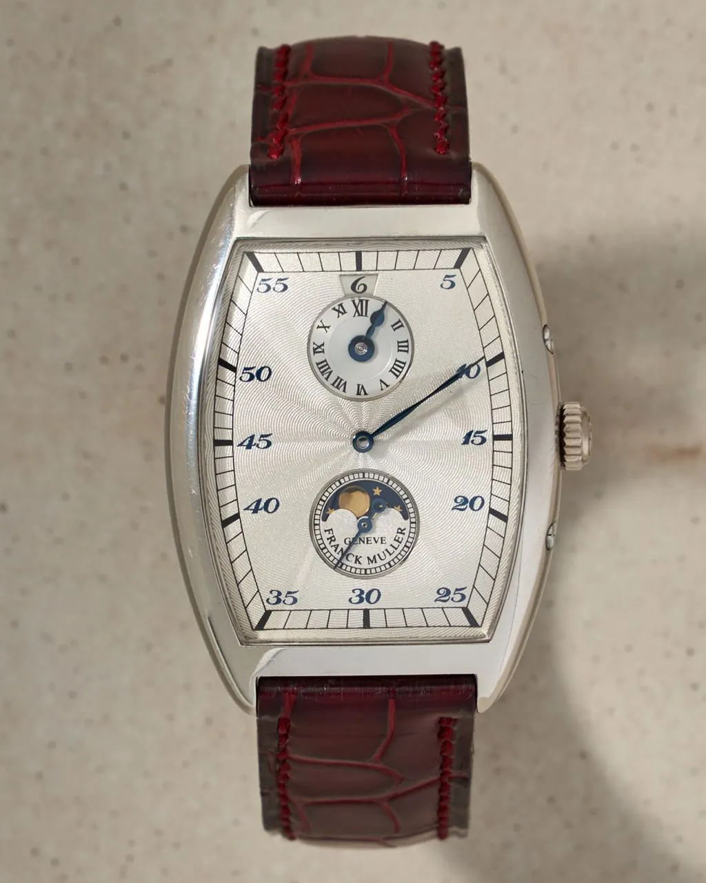 Franck Muller Curvex Retrorgade Dual Time Jumping Hour Moonphase Platinum – 4
