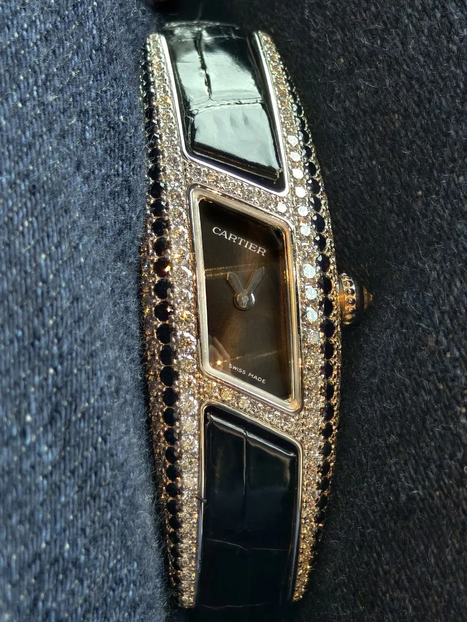 Cartier Himalia Special Privee Edition Black and White Diamonds White Gold 2571 – 9