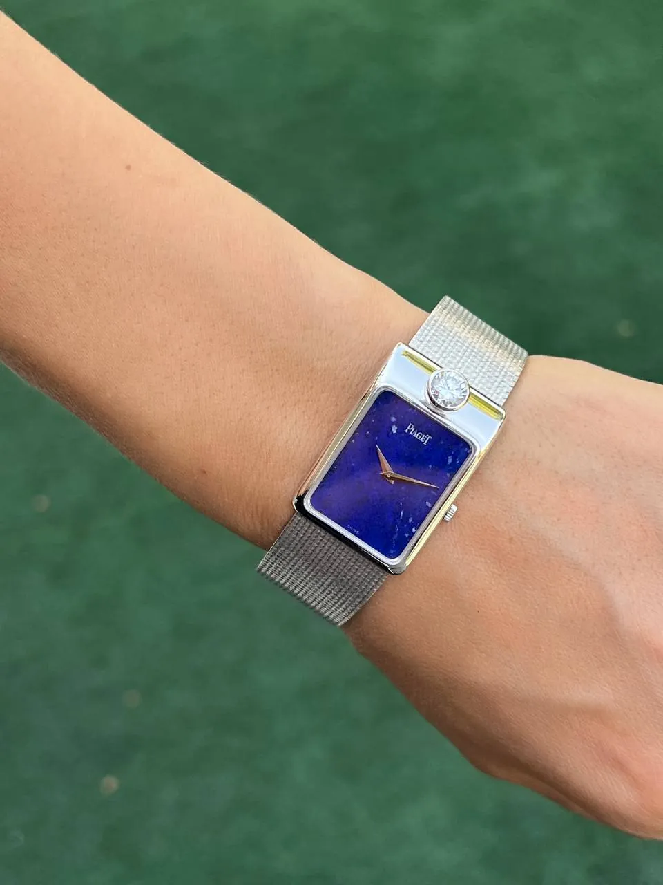 Piaget Rectangular Lapis Lazuli Dial White Gold Diamond LE 92970 – 4