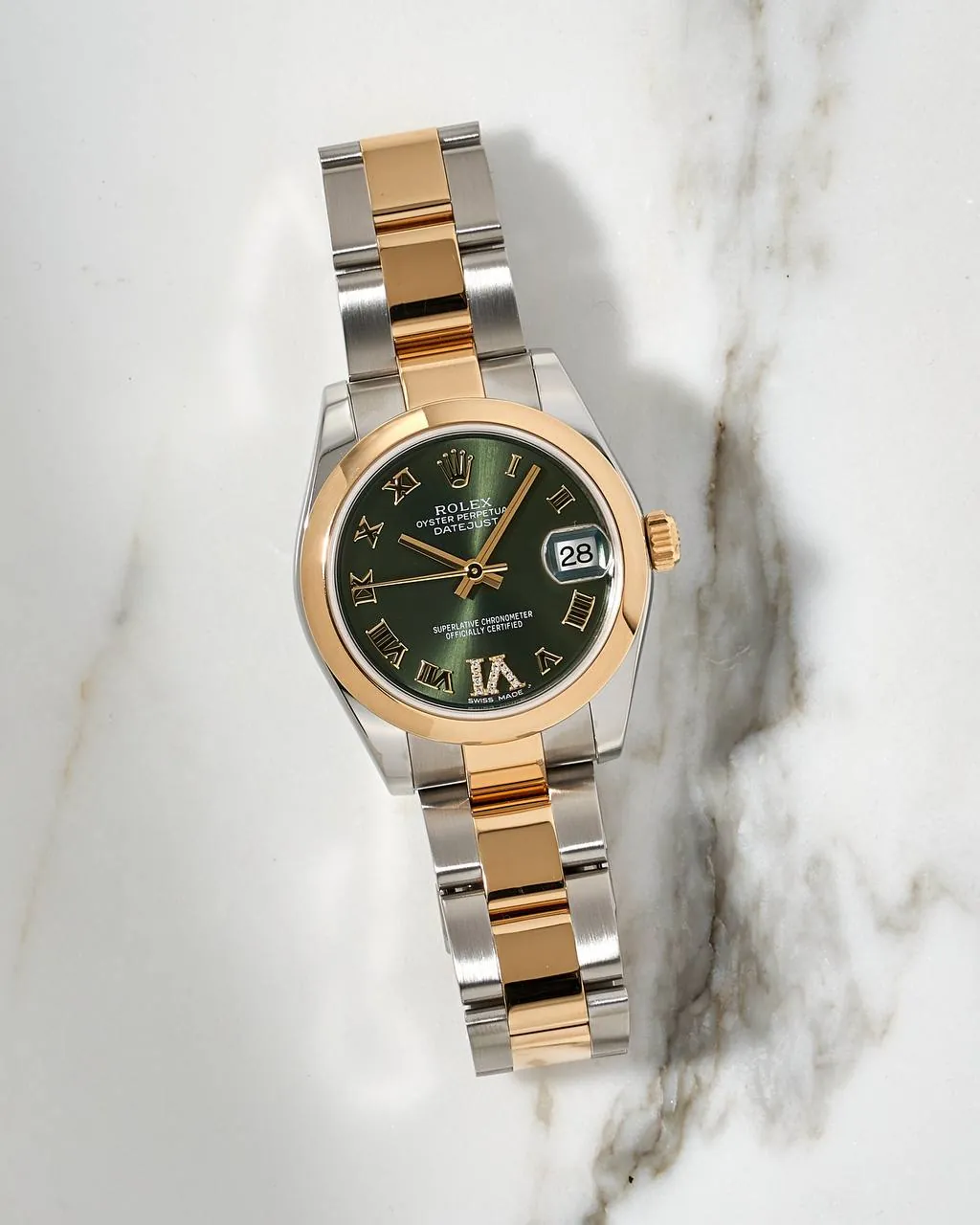 Rolex Datejust Olive Romain Dial 31mm 178243 – 9